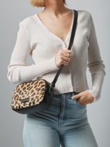 Cross Body Tas Leopard David jones Beige leopard CM7663-vue-porte